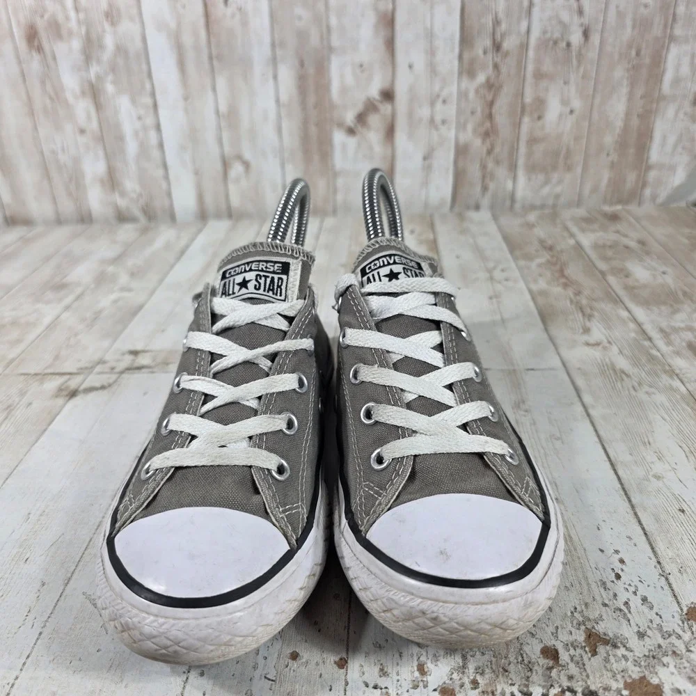 Converse Chuck Taylor All Star Low Top Charcoal Grey Canvas Sneakers 3J235 - Picture 2 of 8